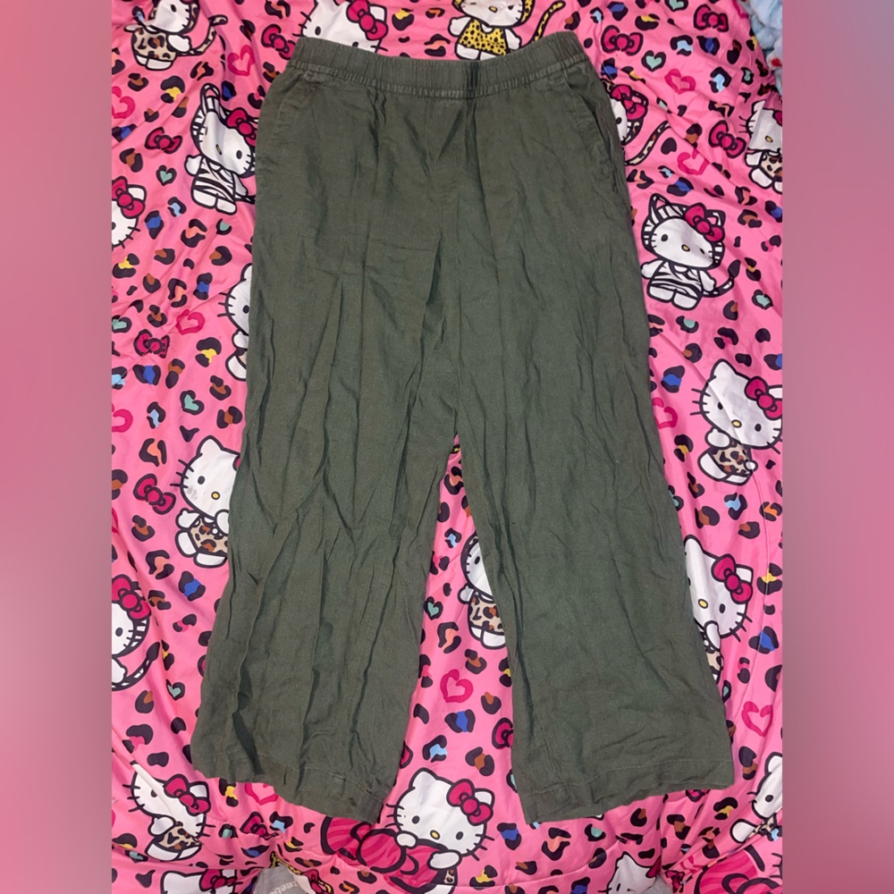 Sage green light pants